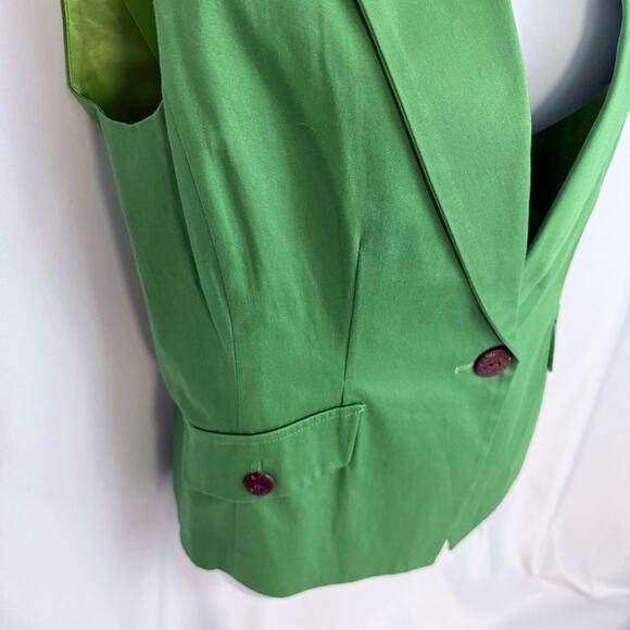 Ruby Rd. Green Vest Size 10 - Picture 5 of 9